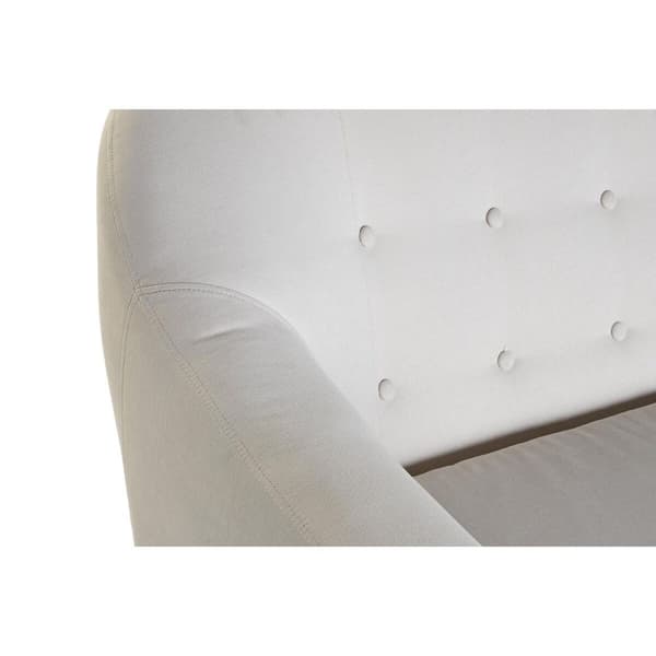 Sohva DKD Home Decor Luonnollinen Polyesteri Kumipuu Kerma (172 x 82 x 82 cm)