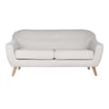 Pikkukuva 1 / 5: Sohva DKD Home Decor Luonnollinen Polyesteri Kumipuu Kerma (172 x 82 x 82 cm)