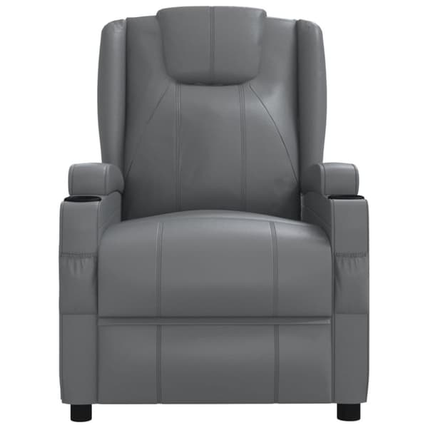 vidaXL Reclinerfåtölj antracit konstläder