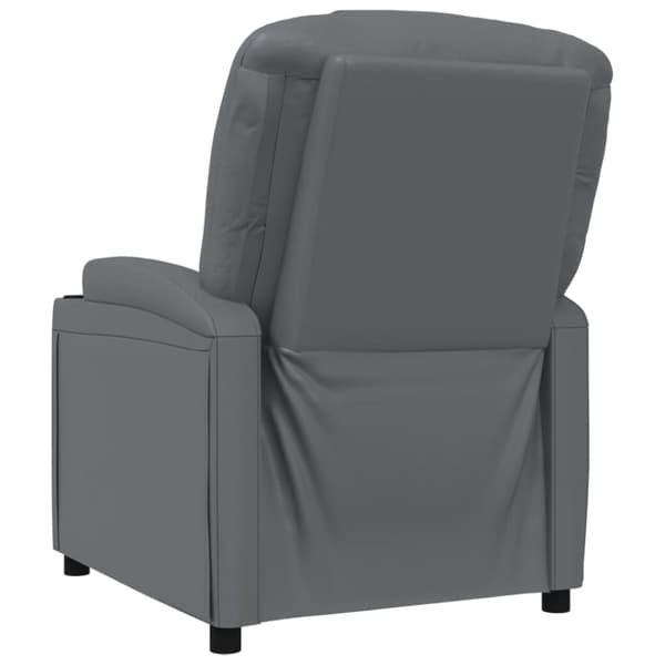 vidaXL Reclinerfåtölj antracit konstläder