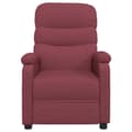 Miniatyrbild 3 av 9: vidaXL Reclinerfåtölj vinröd tyg