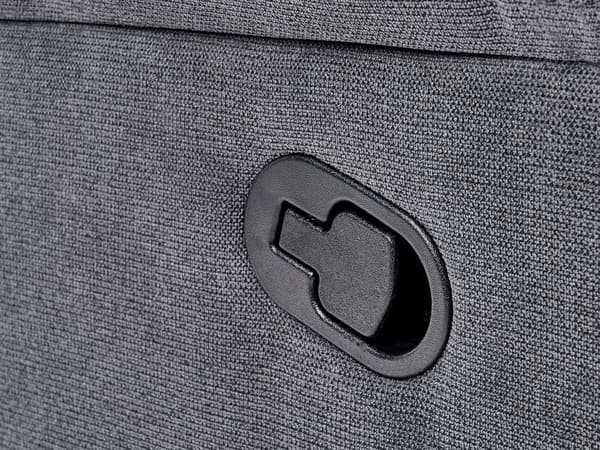 Recliner Soffa Mörkgrå 3-sits Manuellt Justerbar Rygg och Fotstöd