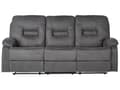 Miniatyrbillede 6 af 11: Hvilestol Mørkegrå Tykt Polstret Polyester 3 pers 204 x 101 x 73 Tv stol Push-Back sovefunktion Manuelt Justerbar Ryg og Fodstøtte Stue