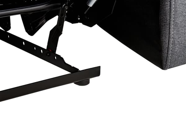 Hvilestol Mørkegrå Tykt Polstret Polyester 3 pers 204 x 101 x 73 Tv stol Push-Back sovefunktion Manuelt Justerbar Ryg og Fodstøtte Stue