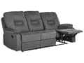 Miniatyrbillede 1 af 11: Hvilestol Mørkegrå Tykt Polstret Polyester 3 pers 204 x 101 x 73 Tv stol Push-Back sovefunktion Manuelt Justerbar Ryg og Fodstøtte Stue
