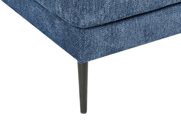 Kulmasohva sininen oikea kangas polyesteri verhoilu L-muotoinen kolmelle
