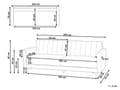 Miniatyrbillede 3 af 11: Sofa Lys Beige Polyester 3 Personers Tyk Polstret Dyb Blød Stofsofa til Stuen Moderne Inspiration Stue Møbel Klassisk