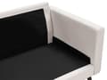 Miniatyrbillede 8 af 11: Sofa Lys Beige Polyester 3 Personers Tyk Polstret Dyb Blød Stofsofa til Stuen Moderne Inspiration Stue Møbel Klassisk