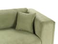 Miniatyrbilde 8 av 11: Sofa Grønn Kordfløyel Polstring Treben 4 Seter Tykt polstret Moderne Stil Stue Møbler