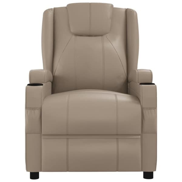 vidaXL Reclinerfåtölj cappuccino konstläder