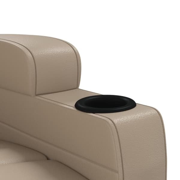 vidaXL Reclinerfåtölj cappuccino konstläder