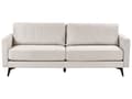 Miniatyrbilde 1 av 11: 3-seters Sofa i Stoff Lys Beige Stue Moderne Stil Metallben Inspirasjon Stue Møbler Klassisk