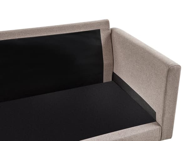 3-seters Sofa i Stoff Lysebrun Stue Moderne Stil Metallben Inspirasjon Stue Møbler Klassisk
