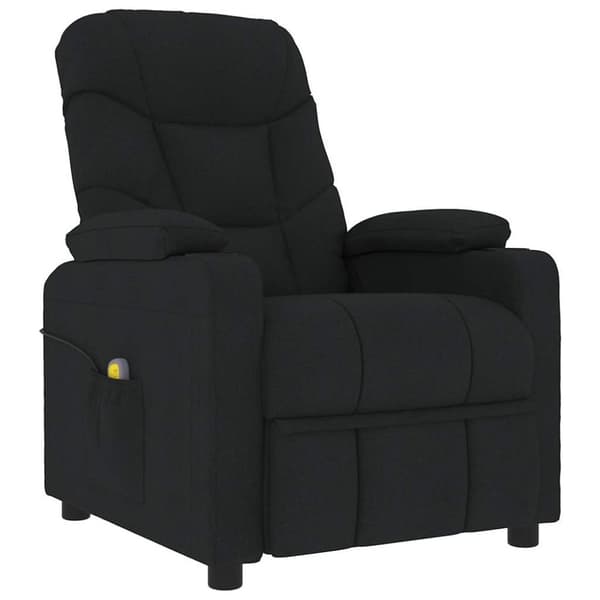 vidaXL Reclinerfåtölj svart tyg