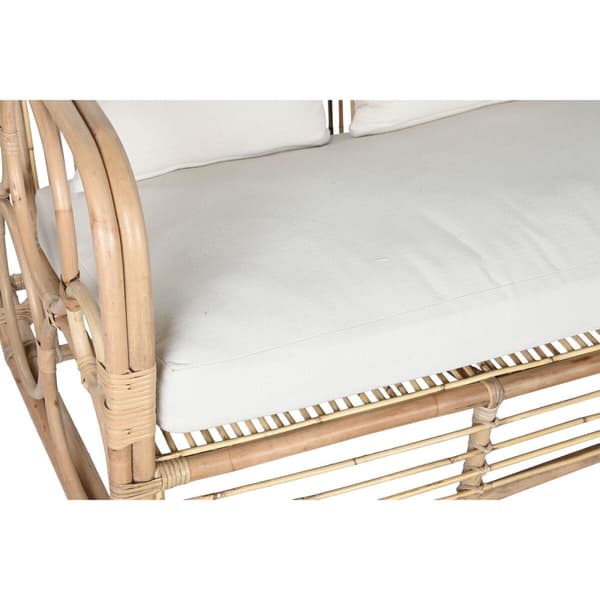 Sofa Home ESPRIT Hvit Naturell 192 x 72 x 75 cm
