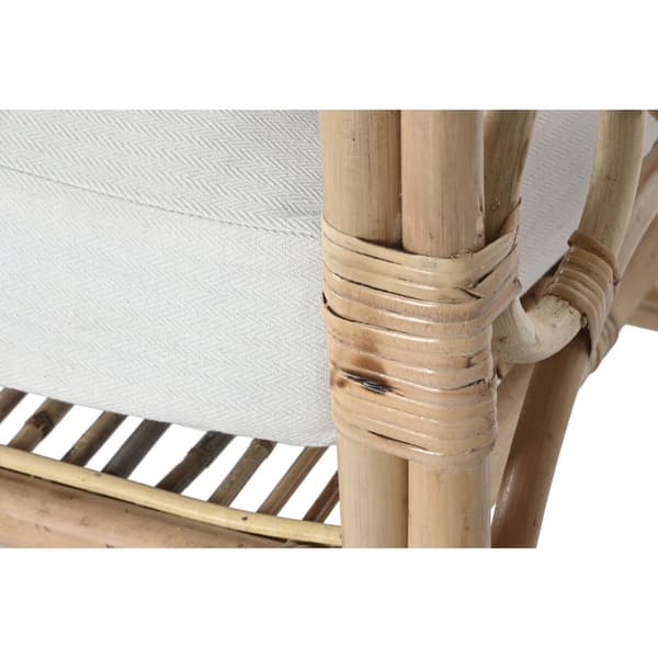 Sofa Home ESPRIT Hvit Naturell 192 x 72 x 75 cm