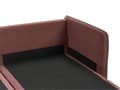 Miniatyrbilde 7 av 10: Hjørnesofa Burgunder Polstring Polyester Metallben Pute Ryggstøtte Spredte Puter Moderne Design