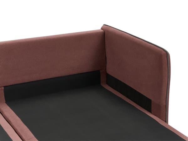 Hjørnesofa Burgunder Polstring Polyester Metallben Pute Ryggstøtte Spredte Puter Moderne Design
