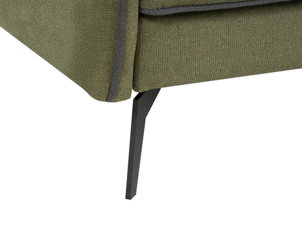 Hjørnesofa Grønn Polstring Polyester Metallben Pute Ryggstøtte Spredte Puter Moderne Design