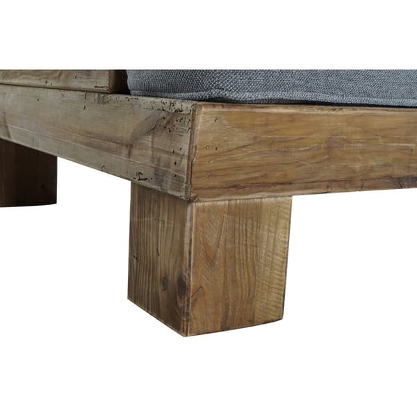 Soffa DKD Home Decor Grå Naturell Alpino 224 x 95 x 82 cm