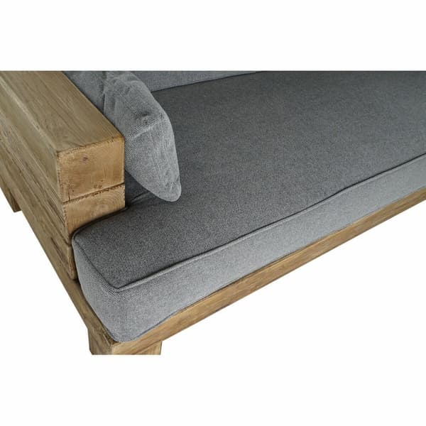 Soffa DKD Home Decor Grå Naturell Alpino 224 x 95 x 82 cm