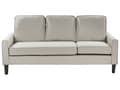 Miniatyrbillede 7 af 11: Off-white Polstret 3 Personers Sofa med Skammel Moderne Stuesofa