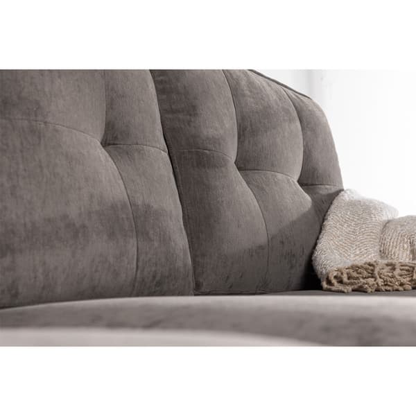 Remis sofa chaiselong sofa høyrevendt mørkegrå.