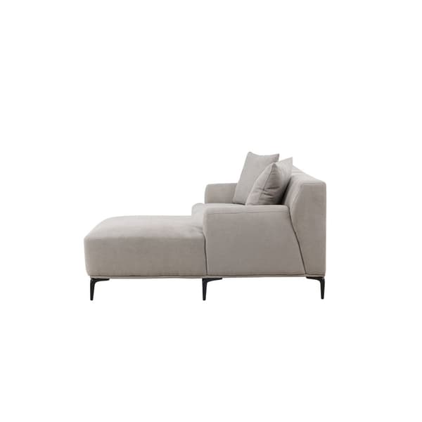 Viskan sofa chaiselong sofa høyrevendt lysegrå.
