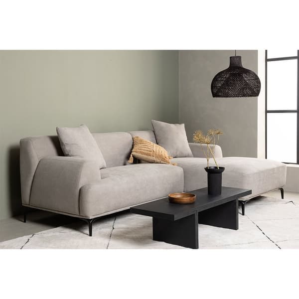 Viskan sofa chaiselong sofa høyrevendt lysegrå.