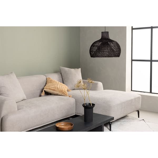 Viskan sofa chaiselong sofa høyrevendt lysegrå.