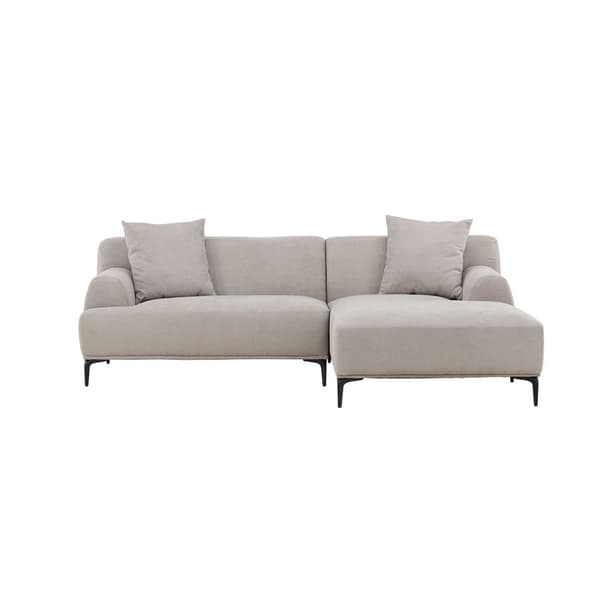 Viskan sofa chaiselong sofa høyrevendt lysegrå.