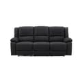 Miniatyrbilde 2 av 7: Singapore sofa 3-seter recliner svart.