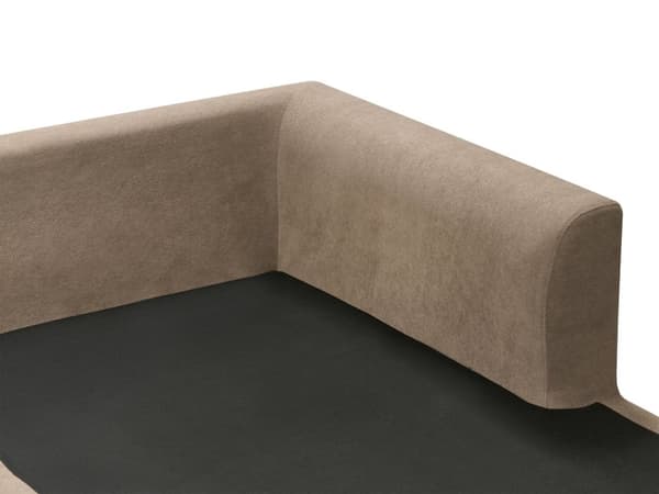 Hjørnesofa med Chaiselong Brun Polyester 3 Personers Sofa L Formet Dyb Sofahjørne Siddemøbel Blød Stofsofa Venstrevendt