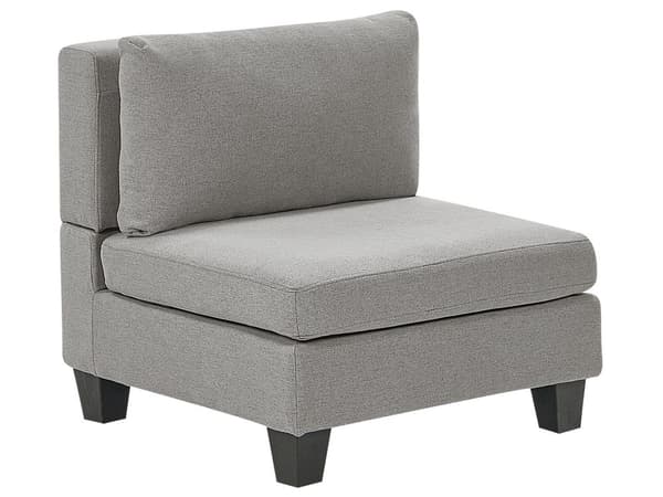 Midtersektion Lysegrå Stof 1 Personers Sofamodul uden Armlæn Klassisk Moderne Sofastol Modulsofa Stue Indretning Høj Kvalitet