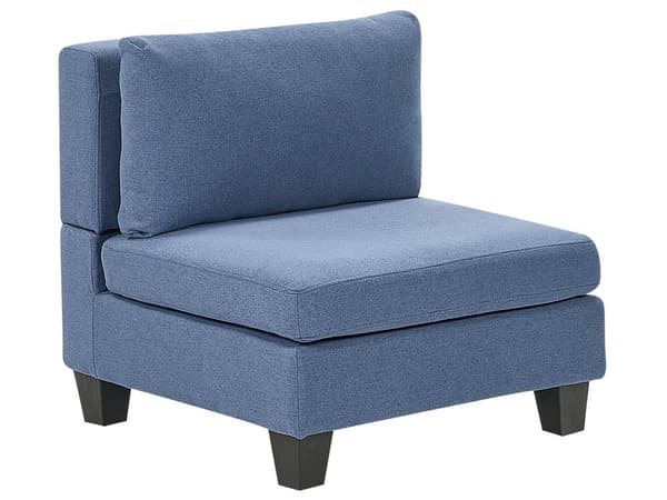 Seteseksjon 1-seter Blå Kunstskinn med pute Modulærsofa Sofagruppe Moderne