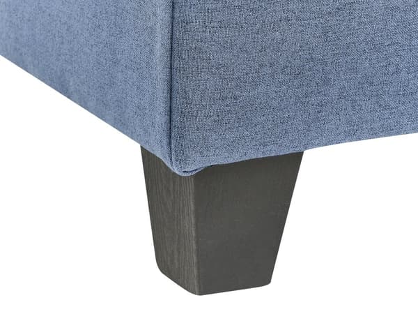Hjørneseksjon Modulseksjon Blå Polyesterstoff Seteseksjon med pute Modulsofa