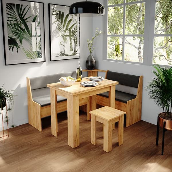 VICCO hörnbänk ROMAN grupp vit matsal grupp vardagsrum kök grupp lounge område