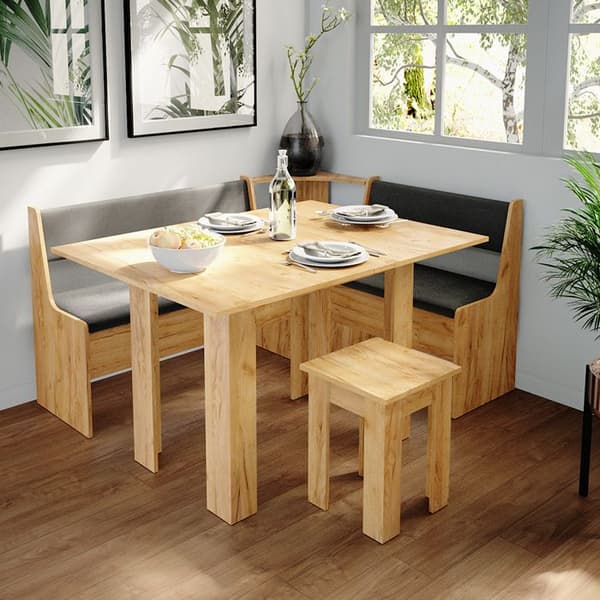VICCO hörnbänk ROMAN grupp vit matsal grupp vardagsrum kök grupp lounge område