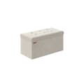 Pikkukuva 1 / 7: Rootz Cream White Istuinrinta - Säilytys ottomaanit - Pehmustettu penkki - MDF Velvet Foam - 38cm x 76cm x 38cm - 5,6kg - 300kg Kapasiteetti