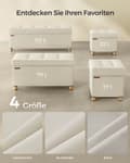 Miniatyrbild 5 av 5: Rootz Storage Ottoman Bänk - Sittbröst - Fotstöd - MDF - Imiterat linne - 25D skum - 38cm x 110cm x 40cm