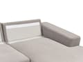 Miniatyrbild 7 av 11: Hörnsoffa Taupe Klädsel Polyestertyg Ljusa Träben Kudde Ryggstöd Modern Design