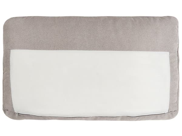 Hörnsoffa Taupe Klädsel Polyestertyg Ljusa Träben Kudde Ryggstöd Modern Design