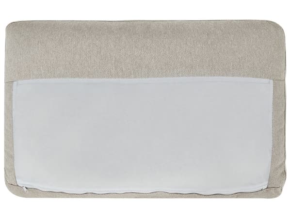 Hörnsoffa Beige Klädsel Polyestertyg Ljusa Träben Kudde Ryggstöd Modern Design