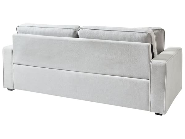 Soffa 3-sits Ljusgrå Plädkuddar Soffkuddar