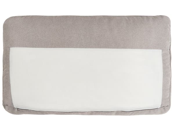 Hjørnesofa Taupe møbeltrekk Polyesterstoff Lyse treben Puterygg Moderne design