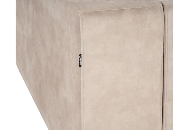 Hörnsoffa Höger 3-sits Soffa Beige Sammet Klädsel Extra kuddar Minimalistisk Modern Stil