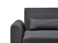 Miniatyrbild 8 av 11: Hörnsoffa Vänster Svart Klädsel Polyestertyg Ljusa Träben Kuddar Modern Design Bäddsoffa
