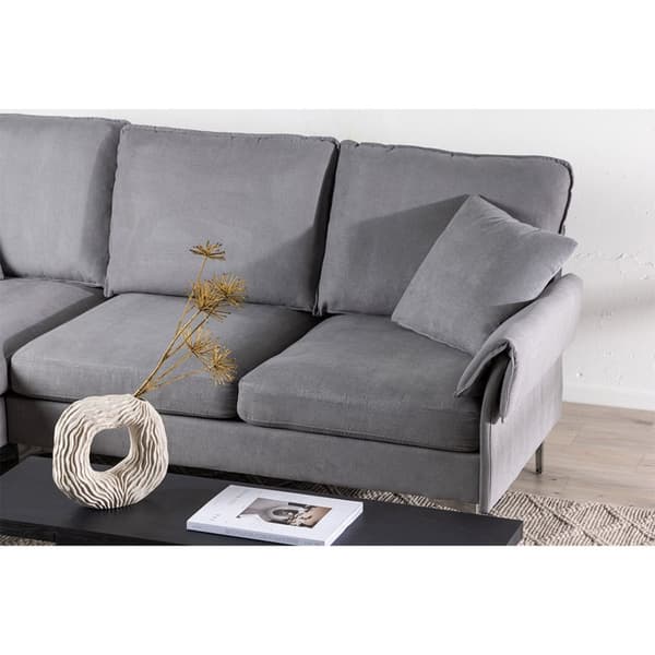 Toulouse soffa divansoffa vänstervänd grå.