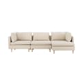 Miniatyrbillede 2 af 7: Zero sofa chaiselong sofa højrevendt beige.
