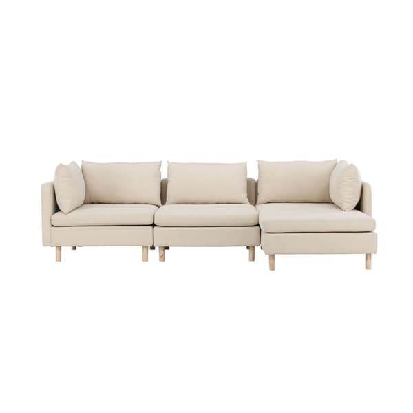 Zero sofa chaiselong sofa højrevendt beige.